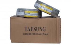 Cáp điện thoại nhập khẩu Taesung 4 lõi dầu